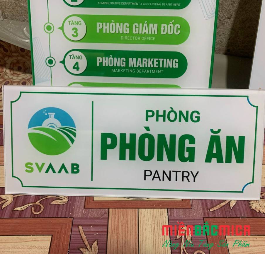 Biển Phòng Ban In UV Sự Lựa Chọn Hoàn Hảo Cho Không Gian Sang Trọng