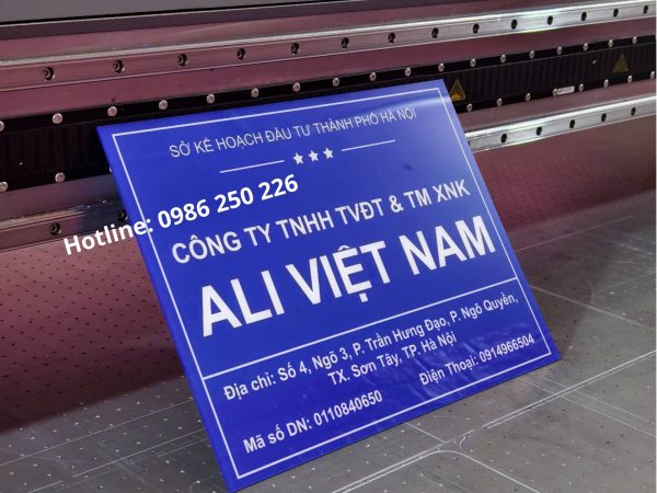 biển công ty in uv